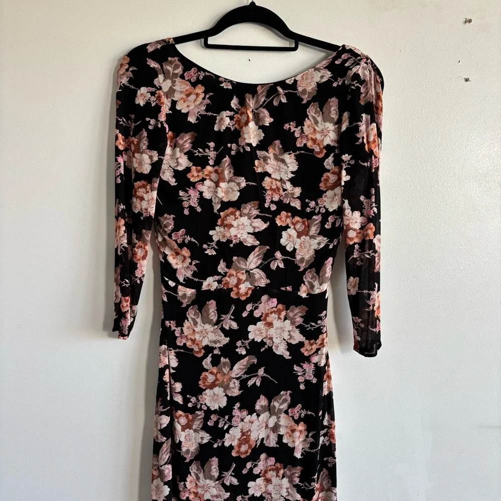 For Love & Lemons autumn maxi dress midnight floral - Picture 3 of 7